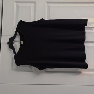 L.L. Bean Sleevless Black Pima Cotton Top Plus Size - 1X - EUC